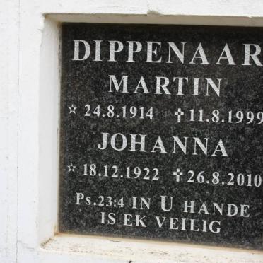 DIPPENAAR Martin 1914-1999 &amp; Johanna 1922-2010