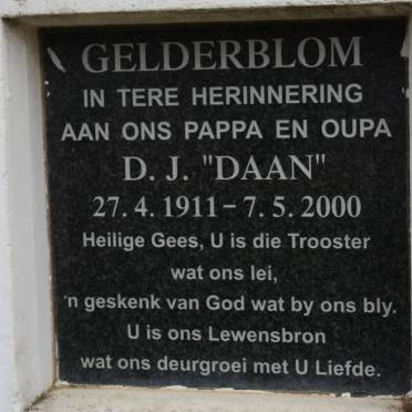 GELDERBLOM D.J. 1911-2000