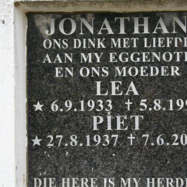 JONATHAN Piet 1937-2005 &amp; Lea 1933-1999