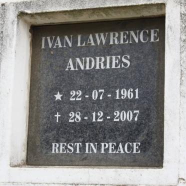 ANDRIES Ivan Lawrence 1961-2007