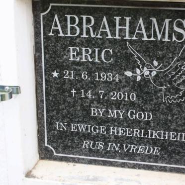 ABRAHAMS Eric 1934-2010