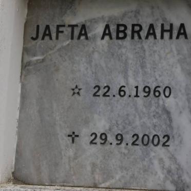 ABRAHAMS Jafta 1960-2002