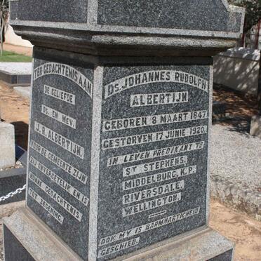 ALBERTIJN Johannes Rudolph 1847-1920