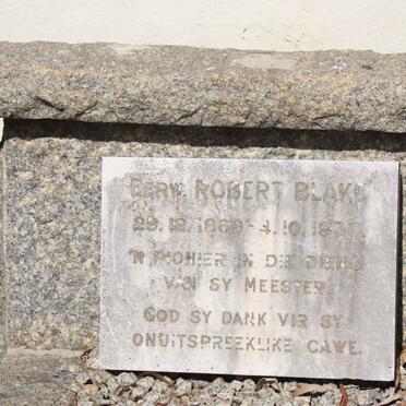 BLAKE Robert 1869-1936 &amp; Maria J. JACOBZ 1869-1953