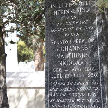 BREEDT Johannes Marthinus Nicolaas 1881-1958