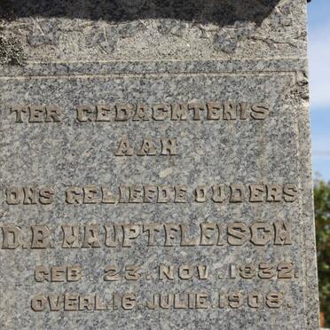 HAUPTFLEISCH D.B. 1832-1908