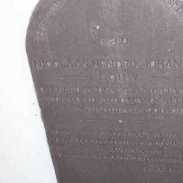 LOUW Nicolaas Hendrik Johannes -1874