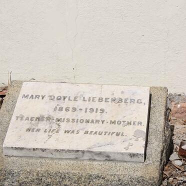 LIEBENBERG Mary Doyle 1869-1919