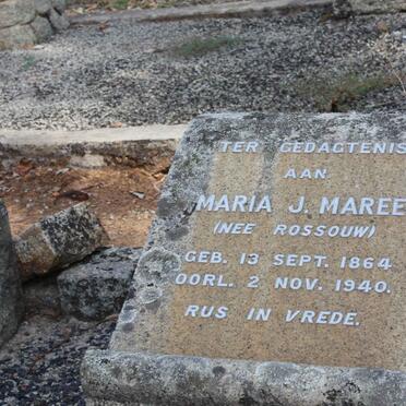 MAREE Maria J. nee ROSSOUW 1864-1940