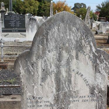 MERWE Jacobus J., v.d. 1823-1891 &amp; Helena J. RETIEF  1826-1892