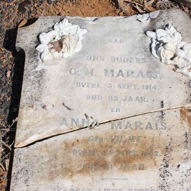 MARAIS C.H. -1914 &amp; Anna VILJEE -1902