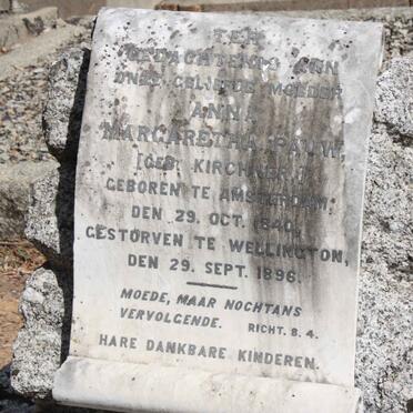 PAUW Anna Margaretha nee KIRCHNER 1840-1896