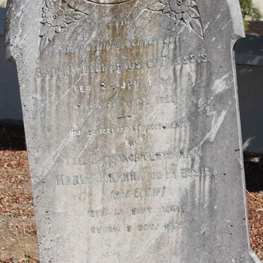 PLESSIS Barend Gerhardus, du 1846-1923 &amp; Maria Johanna LOUW 1847-1902