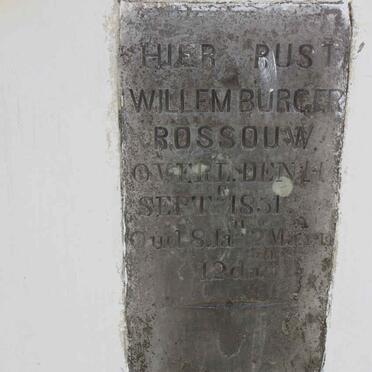 ROSSOUW Willem Burger -1851