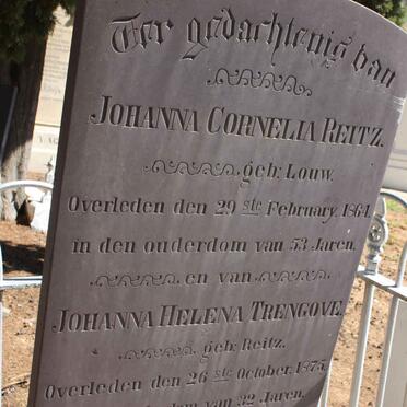 REITZ Johanna Cornelia nee LOUW -1864