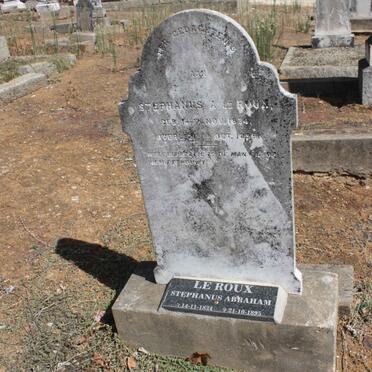 ROUX Stephanus Abraham, le 1834-1895