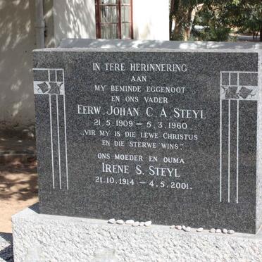 STEYL Johan C.A. 1909-1960 &amp; Irene S. 1914-2001