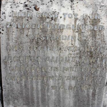 WET Jacobus Alidus, de 1889-1897