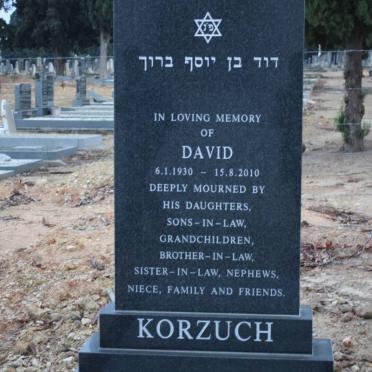 KORZUCH David 1930-2010