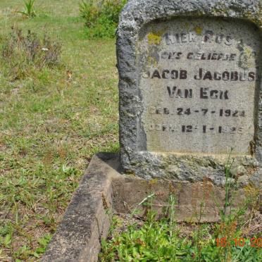 ECK Jacob Jacobus, van 1924-1925