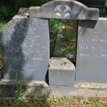 HUYSSTEEN S.S., van 1862-1955 &amp; Z.E.J. VAN DEN BERG 1873-1944 