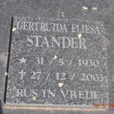 STANDER Gertruida Eliesa 1930-2003