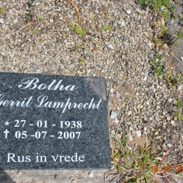 BOTHA Gerrit Lamprecht 1938-2007
