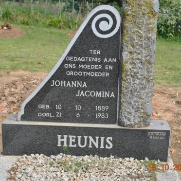 HEUNIS Johanna Jacoba 1889-1983