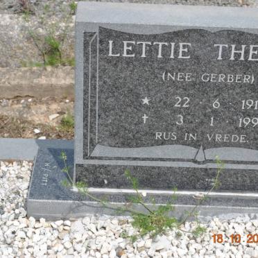 THERON Lettie nee GERBER 1914-1994