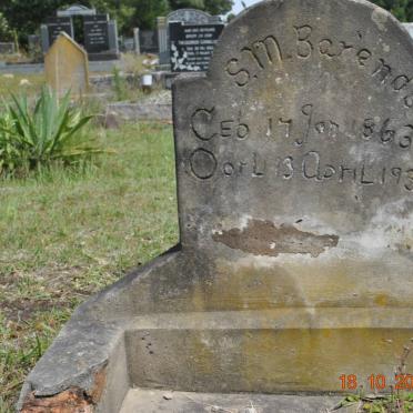 BARENDSE S.M. 1863-1935