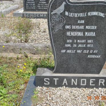STANDER Hendrina Maria 1887-1972