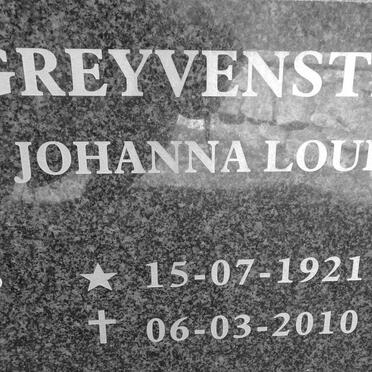 GREYVENSTEIN Johanna Louisa 1921-2010