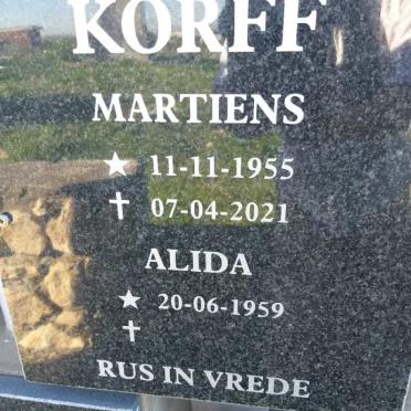 KORFF Martiens 1955-2021 &amp; Alida 1959-