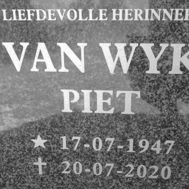 WYK Piet, van 1947-2020