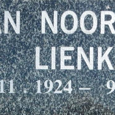 NOORDWYK Lienka, van 1924-2007