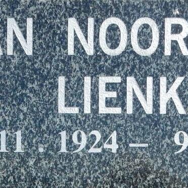 NOORDWYK Lienka, van 1924-2007