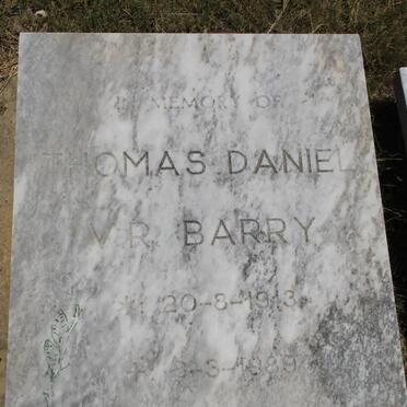 BARRY Thomas Daniel V.R. 1913-1989