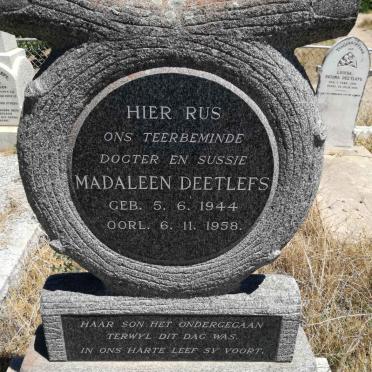 DEETLEFS Madaleen 1944-1958