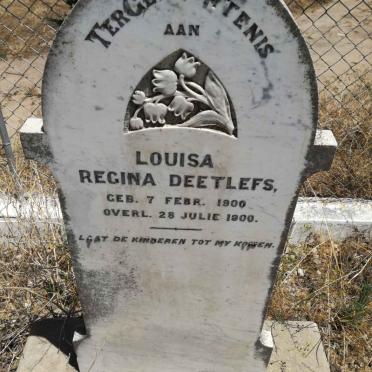 DEETLEFS Louisa Regina 1900-1900