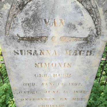 SIMONIS Susanna Magd. nee HUGO 1867-1899