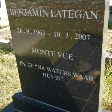 LATEGAN Benjamin 1963-2007