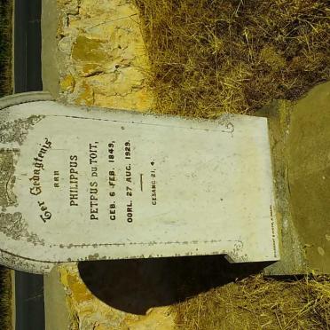 TOIT Philippus Petrus, du 1849-1929