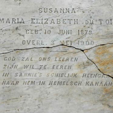 TOIT Susanna Maria Elizabeth, du 1879-1900
