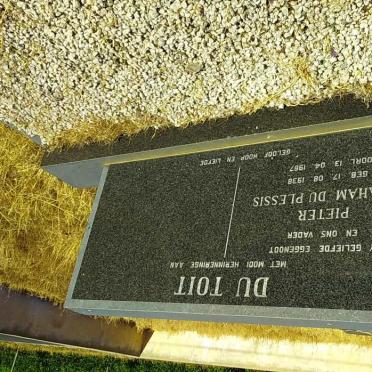TOIT Pieter Abraham du Plessis, du 1938-1987