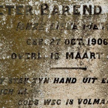 BOTHA Pieter Barend 1906-1919