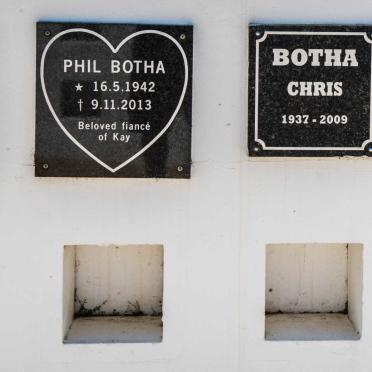 BOTHA Willem Jordaan 1949-2015 :: BOTHA Phil 1942-2013