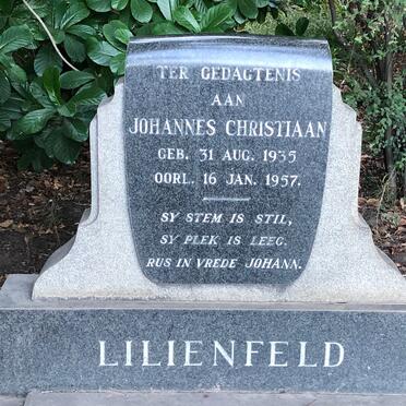 LILIENFELD Johannes Christiaan 1935-1957