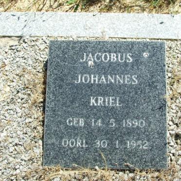 KRIEL Jacobus Johannes 1890-1952