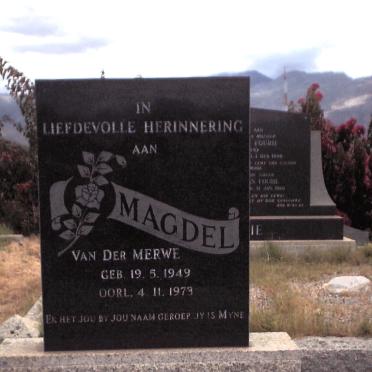 MERWE Magdel, van der 1949-1973