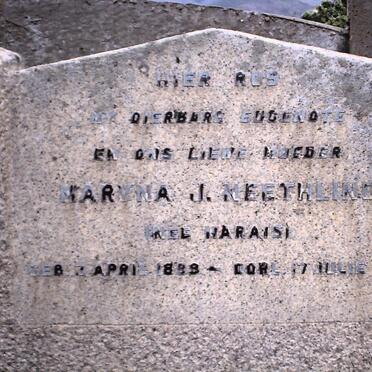 NEETHLING Maryna J. nee MARAIS 1889-1931